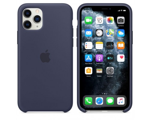 Чехол iPhone 11 Pro Silicone Case - Midnight Blue