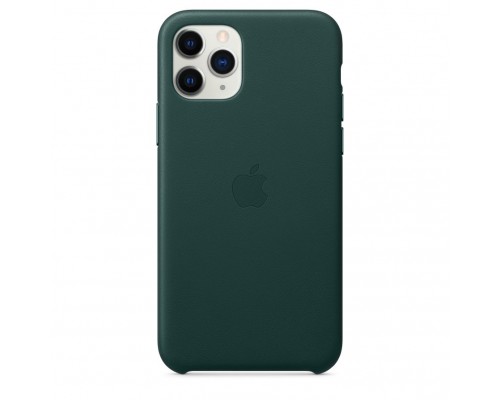 Чехол iPhone 11 Pro Leather Case - Forest Green