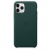 Чехол iPhone 11 Pro Leather Case - Forest Green