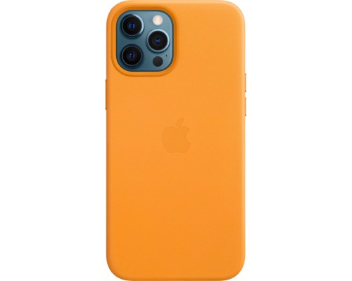 Чехол iPhone 12 Pro Max Leather Case with MagSafe - California Poppy