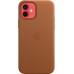 Чехол iPhone 12 | 12 Pro Leather Case with MagSafe - Saddle Brown