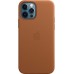 Чехол iPhone 12 | 12 Pro Leather Case with MagSafe - Saddle Brown