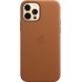 Чехол iPhone 12 | 12 Pro Leather Case with MagSafe - Saddle Brown