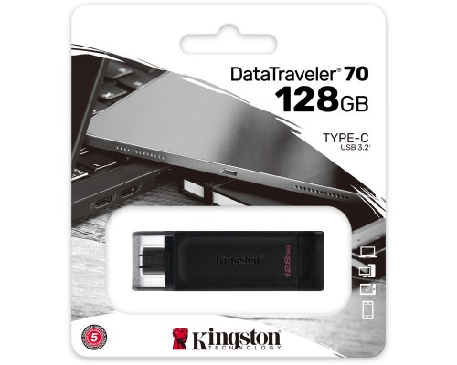 Носитель USB Flash Kingston 128Gb USB 3.2 DataTraveler 70 USB Type-C