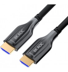 Кабель GCR  20m оптический HDMI 2.1 8K 60Hz, для подключения SmartTV, AppleTV, XBOX Series X, PS5, GCR-52435                                                                                                                                              