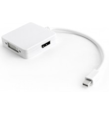 Адаптер-переходник Greenconnect Apple mini DisplayPort 20M > DisplayPort 20F/HDMI 19F/DVI 25+4F, GCR-MDP2DHD                                                                                                                                              