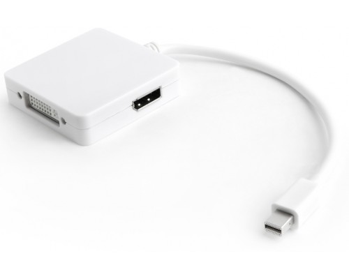 Адаптер-переходник Greenconnect Apple mini DisplayPort 20M > DisplayPort 20F/HDMI 19F/DVI 25+4F, GCR-MDP2DHD