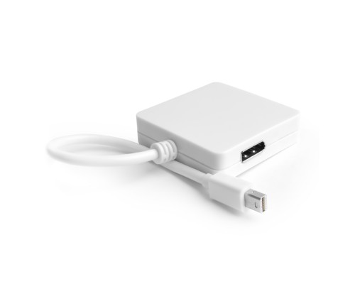 Адаптер-переходник Greenconnect Apple mini DisplayPort 20M > DisplayPort 20F/HDMI 19F/DVI 25+4F, GCR-MDP2DHD