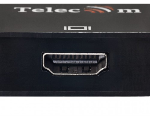 Адаптер-переходник Telecom DisplayPort (Male) - HDMI (Female) 4K@60Hz, 0.2 метра, чёрный (TA555)