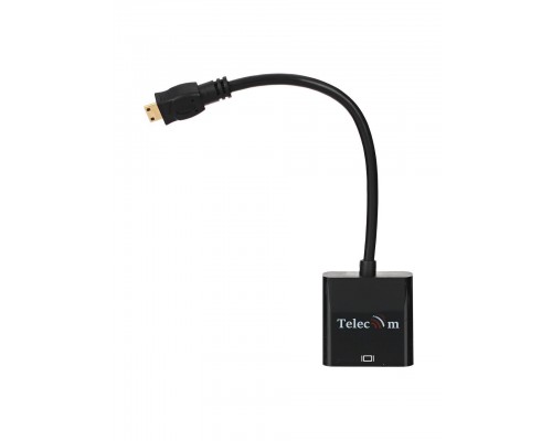 Кабель-переходник Mini HDMI M => VGA F 0.15m Telecom (TA592)