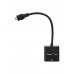 Кабель-переходник Mini HDMI M => VGA F 0.15m Telecom (TA592)