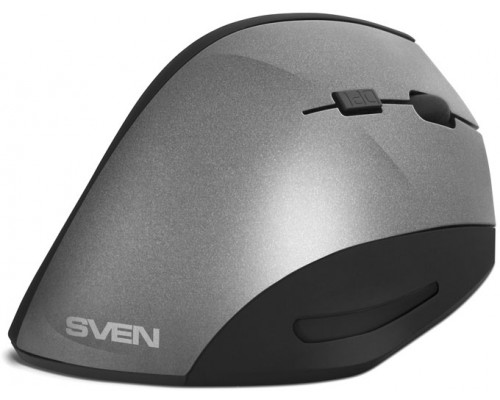 Беспроводная мышь SVEN RX-580SW серая  (бесш. кл.2,4 GHz, 5+1кл. 800-1600DPI, Soft Touch, цв. карт.)