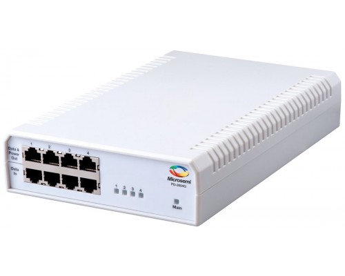 Инжектор 4-Port PoE Midspan, 10/100/1000BaseT, AC Input