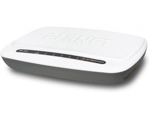 Коммутатор PLANET 5-Port 10/100Base-TX Ethernet Switch, Plastic