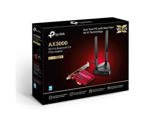 Сетевой адаптер 11AX 3000Mbps dual-band PCI-E adapter, two external Antennas