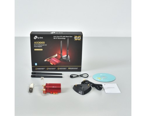 Сетевой адаптер 11AX 3000Mbps dual-band PCI-E adapter, two external Antennas