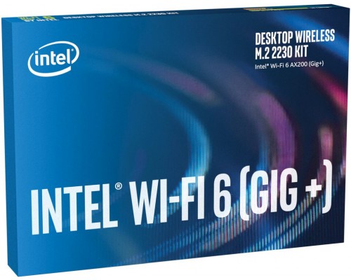 Сетевой адаптер Intel Wi-Fi 6 AX200, 2230, 2x2 AX+BT, vPro, 985897