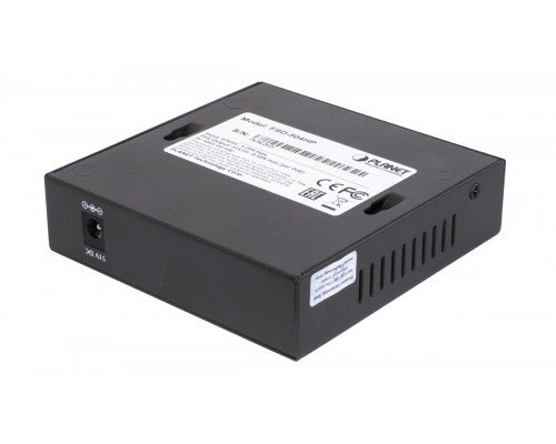 Коммутатор PLANET 4-Port 10/100Mbps 802.3af/at POE + 1-Port 10/100MBPS Desktop Switch (60W POE Budget, External Power Supply)