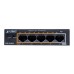 Коммутатор PLANET 4-Port 10/100Mbps 802.3af/at POE + 1-Port 10/100MBPS Desktop Switch (60W POE Budget, External Power Supply)