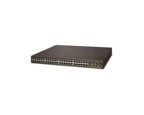 Коммутатор PLANET IPv4/IPv6, 48-Port 10/100/1000Base-T  + 4-Port 100/1000MBPS SFP L2/L4 /SNMP Manageable Gigabit Ethernet Switch