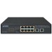 Коммутатор PLANET 8-Port 10/100/1000T 802.3at PoE + 2-Port 10/100/1000T Desktop Switch (120W PoE Budget, Standard/VLAN/Extend mode, 10-inch and rack-mountable)