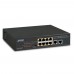 Коммутатор PLANET 8-Port 10/100/1000T 802.3at PoE + 2-Port 10/100/1000T Desktop Switch (120W PoE Budget, Standard/VLAN/Extend mode, 10-inch and rack-mountable)