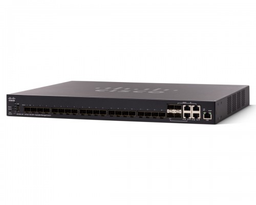 Коммутатор Cisco SX550X-24F 24-Port 10G SFP+ Stackable Managed Switch