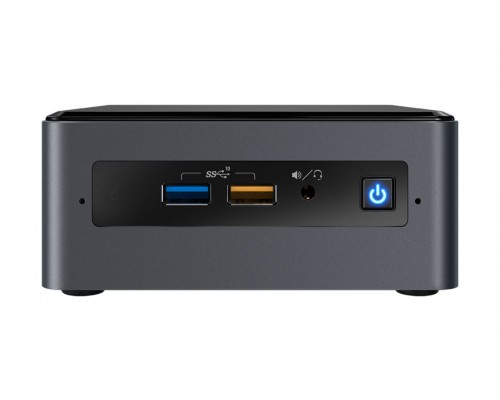 Неттоп Intel NUC, Intel Core i7 8559U, 4.5GHz, 8 Gb DDR4-2400 SODIMM pre-installed (up to 32Gb max), VGA Intel Iris Plus Graphics 655 (USB-C(DP1.2)+HDMI 2.0), 4xUSB3.1, 1x32Gb m.2 SSD (intel Optane), 1x2TB SATA3 2.5HDD, GBL, WiFi+BT, microSDXC, Black