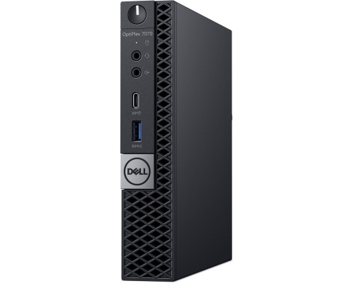 Неттоп Dell Optiplex 7080 MFF Intel Core i7 10700T(2.0Ghz)/16GB/SSD 512GB/AMD RX 640 (4GB)/WiFi+BT/Keyb+mice/Win 10 Pro/TPM/3y NBD