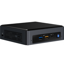 Неттоп Intel NUC, Intel Core i7 8559U, 4.5GHz, 16 Gb DDR4-2400 SODIMM pre-installed (up to 32Gb max), VGA Intel Iris Plus Graphics 655 (USB-C(DP1.2)+HDMI 2.0), 4xUSB3.1, 1x512Gb m.2 SSD, GBL, WiFi+BT, microSDXC, Black,VESA, powercord UK, IR-port, Ken