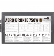 Блок питания AERO BRONZE 750 750W, 80 Plus Bronze                                                                                                                                                                                                         