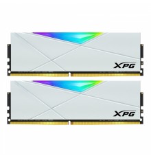 Оперативная память 16GB ADATA DDR4 3600 DIMM XPG SPECTRIX D50 RGB White Gaming Memory AX4U36008G18A-DW50 Non-ECC, CL18, 1.35V, Heat Shield, Kit (2x8GB), RTL                                                                                              