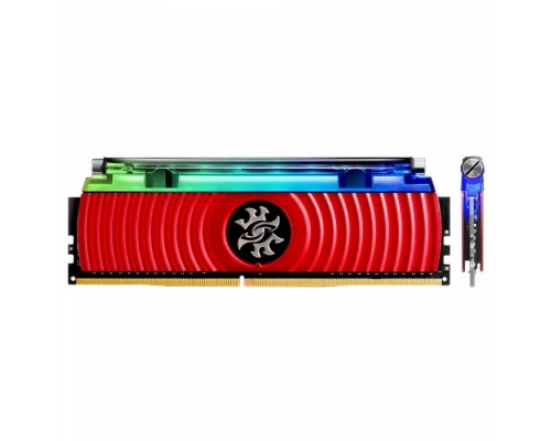 Оперативная память 8GB ADATA DDR4 3200 DIMM XPG SPECTRIX D80 RGB Red Gaming Memory AX4U320038G16A-SR80 Non-ECC, CL16, 1.35V, Heat Shield, RTL, (774848)