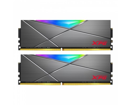 Оперативная память 32GB ADATA DDR4 3600 DIMM XPG SPECTRIX D50 RGB Grey Gaming Memory AX4U360016G18A-DT50 Non-ECC, CL18, 1.35V, Heat Shield, Kit (2x16GB), RTL, (931139)