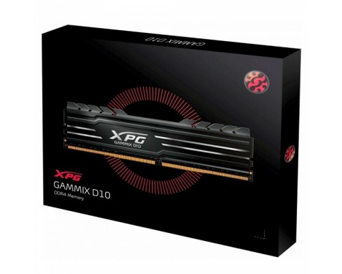 Оперативная память 32GB ADATA DDR4 3000 DIMM XPG GAMMIX D10 Black Gaming Memory AX4U300016G16A-DB10 Non-ECC, CL16, 1.35V, Heat Shield, Kit (2x16GB), RTL, (931603)