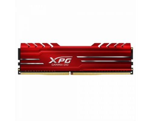 Оперативная память 8GB ADATA DDR4 2666 DIMM XPG GAMMIX D10 Red Gaming Memory AX4U26668G16-SR10 Non-ECC, CL16, 1.2V, Heat Shield, RTL, (931573)