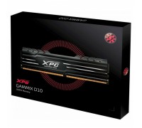 Оперативная память 32GB ADATA DDR4 3600 DIMM XPG GAMMIX D10 Black Gaming Memory AX4U360016G18A-DB10 Non-ECC, CL18, 1.35V, Heat Shield, Kit (2x16GB), RTL, (931689)                                                                                        