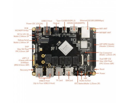 Одноплатный компьютер Firefly-RK3399 2G+16G