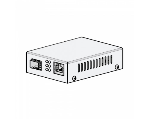 Медиаконвертер из 10/100/1000 BASE-T (RJ45) в 100/1000Base-FX (SFP)