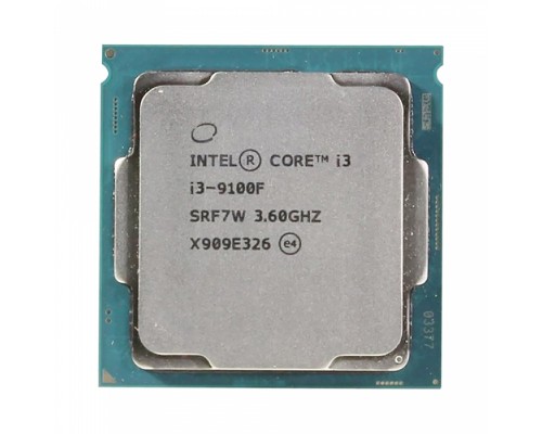 Процессор INTEL Core i3-9100F / 3.6-4.2 GHz, 4 cores, 4 threads, 6MB cache, 65W TDP, 65W TSS, LGA1151, Coffee Lake / OEM