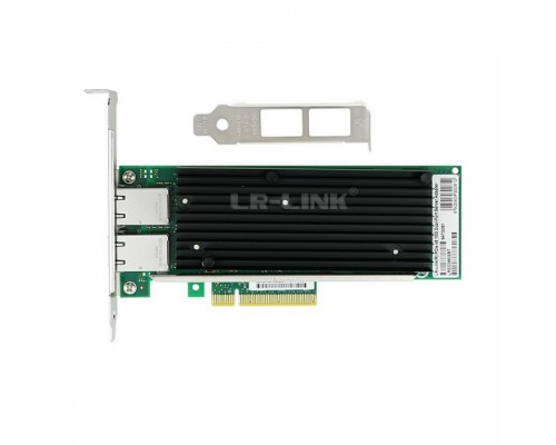 Сетевой адаптер LREC9802BT PCIe x8 2*RJ45 10G NIC Card