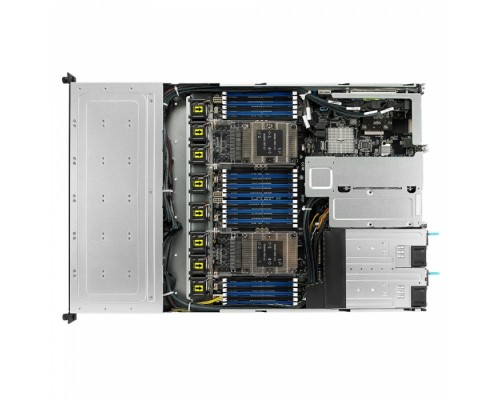 Платформа RS700-E9-RS12 2x SFF8643 + 8x OCuLink on the  backplane, 4x ports OCuLink card + cables, 12x trays (4x NVMe, 4x NVMe/SAS/SATA, 4x SAS/SATA bays), 2x 800W