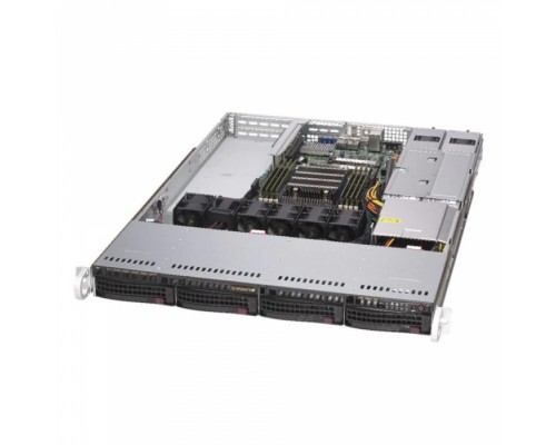 Платформа AS-1014S-WTRT ,Single AMD EPYC 7002, 8 DIMMs, 2 PCI-E 4.0 x16 (FHFL) slots, 1 PCI-E 4.0* x16 (LP) slot, 4 Hot-swap 3.5