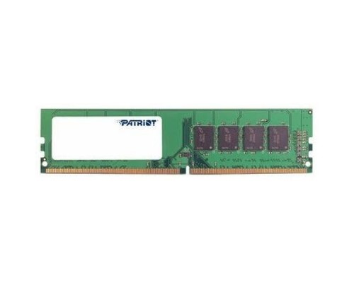 Модуль памяти PATRIOT Signature Line DDR4 Общий объём памяти 4Гб Module capacity 4Гб Количество 1 2400 МГц Множитель частоты шины 17 1.2 В PSD44G240041