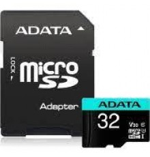 Карта памяти MICRO SDHC 32GB W/ADAP. AUSDH32GUI3V30SA2-RA1 ADATA                                                                                                                                                                                          