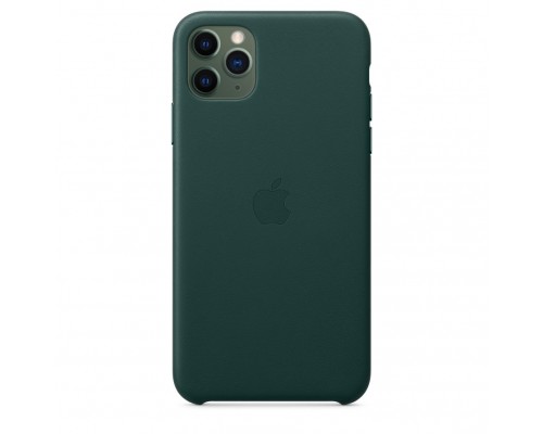 Чехол iPhone 11 Pro Max Leather Case - Forest Green