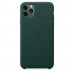 Чехол iPhone 11 Pro Max Leather Case - Forest Green