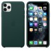 Чехол iPhone 11 Pro Max Leather Case - Forest Green