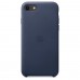 Чехол iPhone SE Leather Case - Midnight Blue