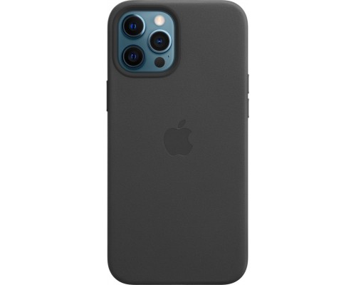 Чехол iPhone 12 Pro Max Leather Case with MagSafe - Black